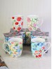 Floral Print Mug Cup Set (4ps) With Gift Box 350ml (12oz)